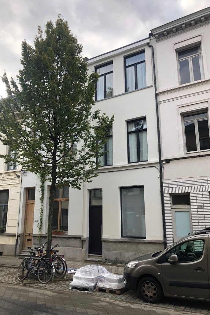 Boomgaardstraat Antwerpen afgewerkte gevel